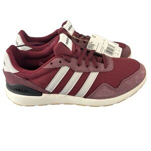 Adidas Run 60s 4.0 Shoes Men’s Size 8.5 Burgundy Running Sneakers NWT